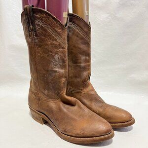 Laredo western boots mens 8.5 brown leather Mechanic Collection Trucker 28-2104